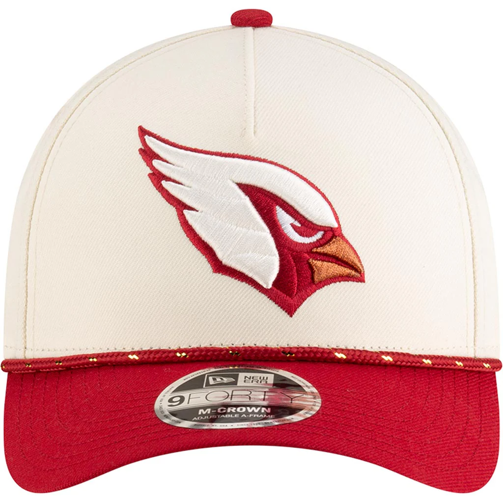 NFL Arizona Cardinals New Era Rivalries Onfield 9FORTY M-Crown A-Frame Snapback Hat - Tan - Image 3