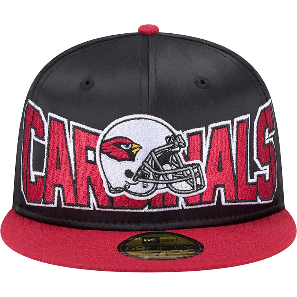 NFL Arizona Cardinals New Era Satin 59FIFTY Fitted Hat - Black - Image 3