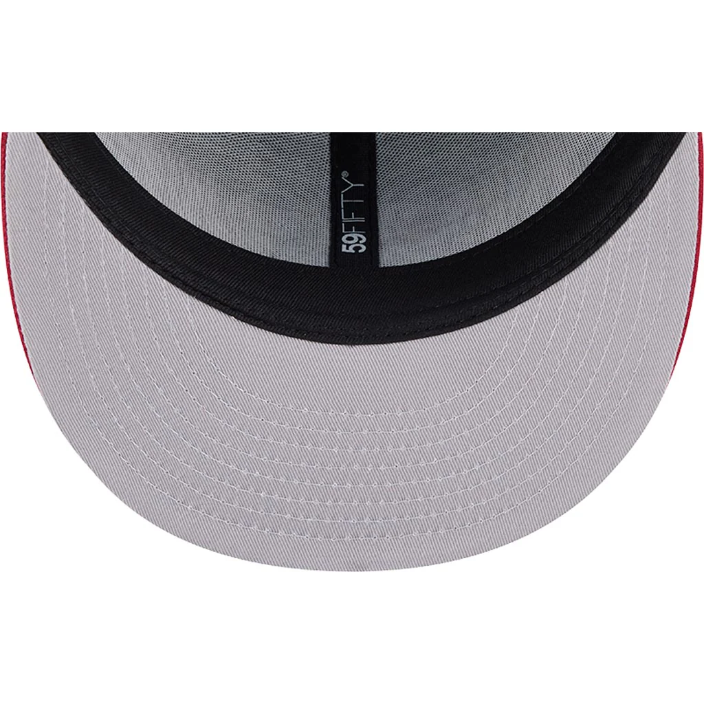 NFL Arizona Cardinals New Era Satin 59FIFTY Fitted Hat - Black - Image 5