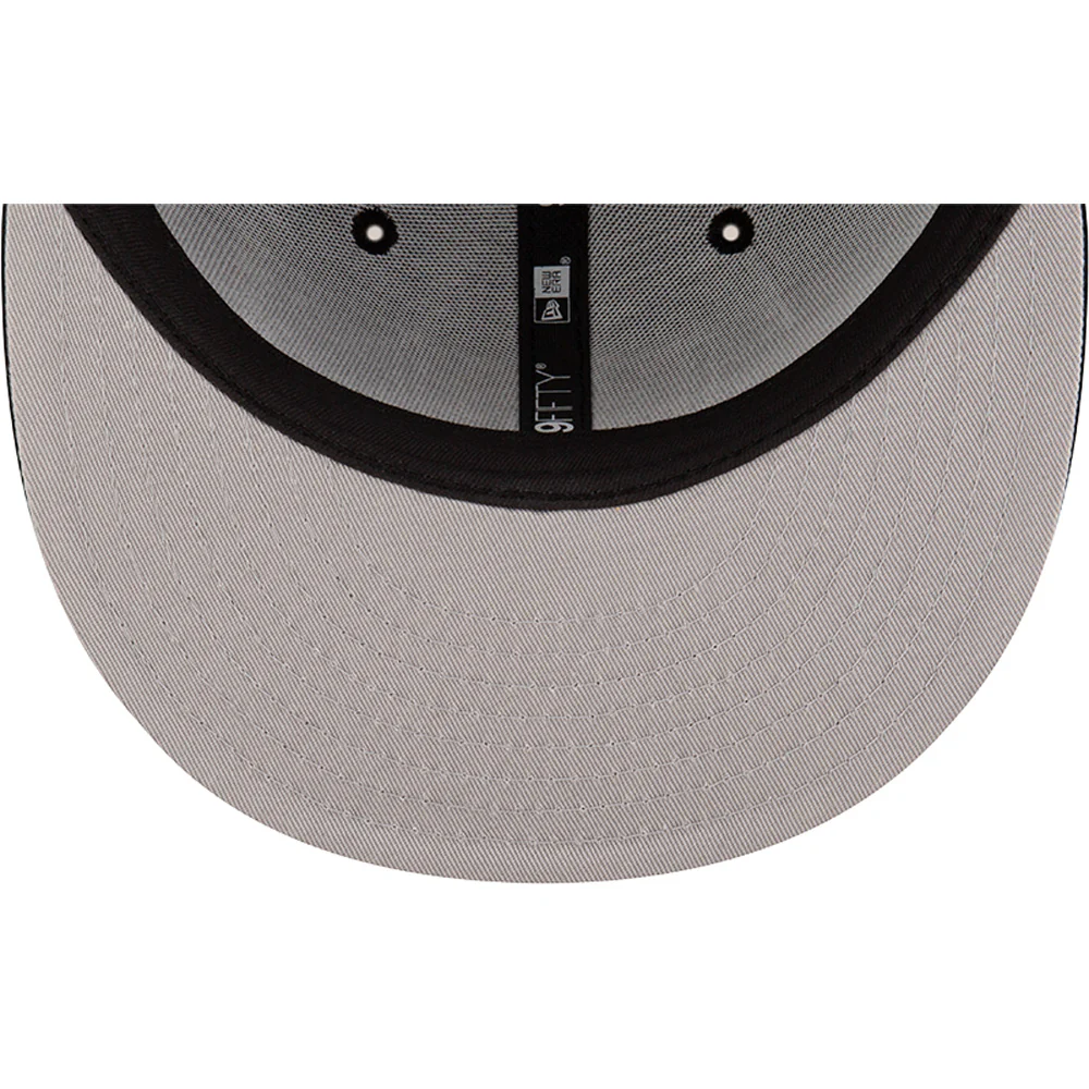 NFL Arizona Cardinals New Era Silver Logo 9FIFTY Snapback Hat - Black - Image 5