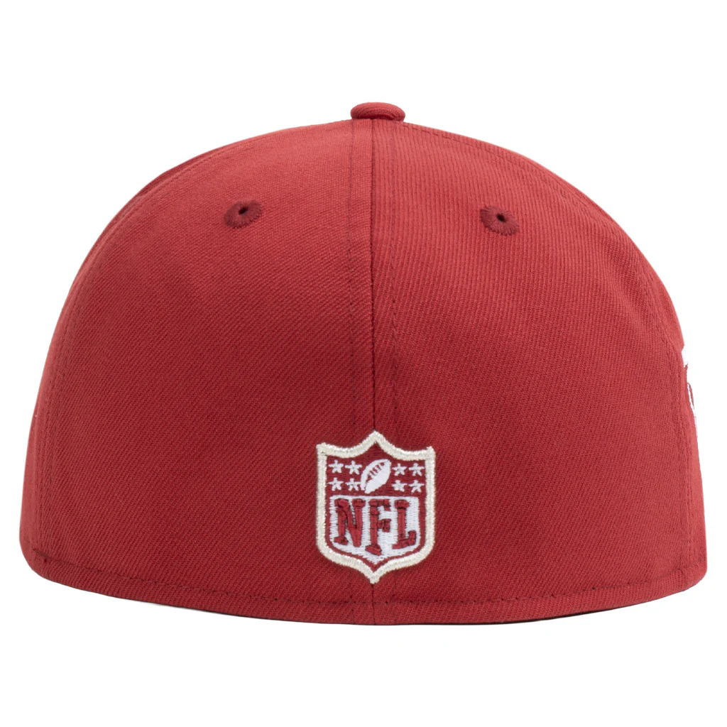 NFL Arizona Cardinals New Era Silver Outline 59FIFTY Fitted Hat - Red - Image 3