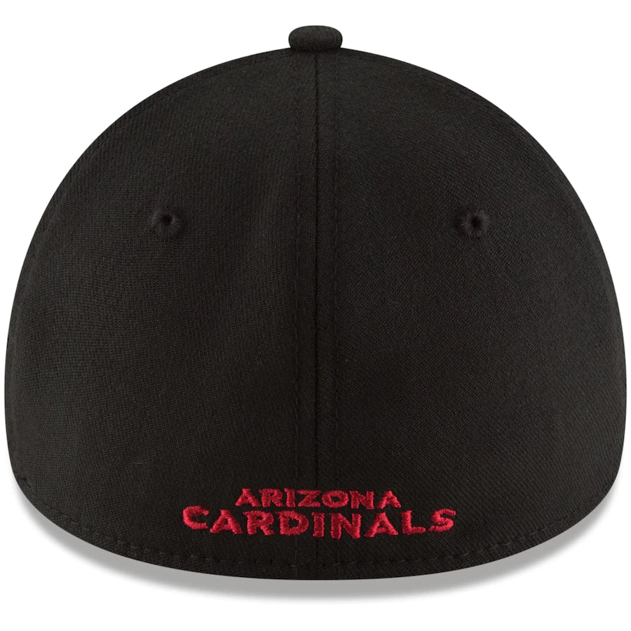 NFL Arizona Cardinals New Era Team Classic 39THIRTY Flex Fit Hat - Black - Image 4