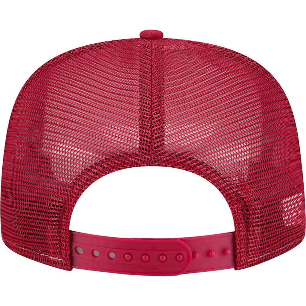 NFL Arizona Cardinals New Era Team Cutout 9FIFTY A-Frame Snapback Hat - Cream - Image 4