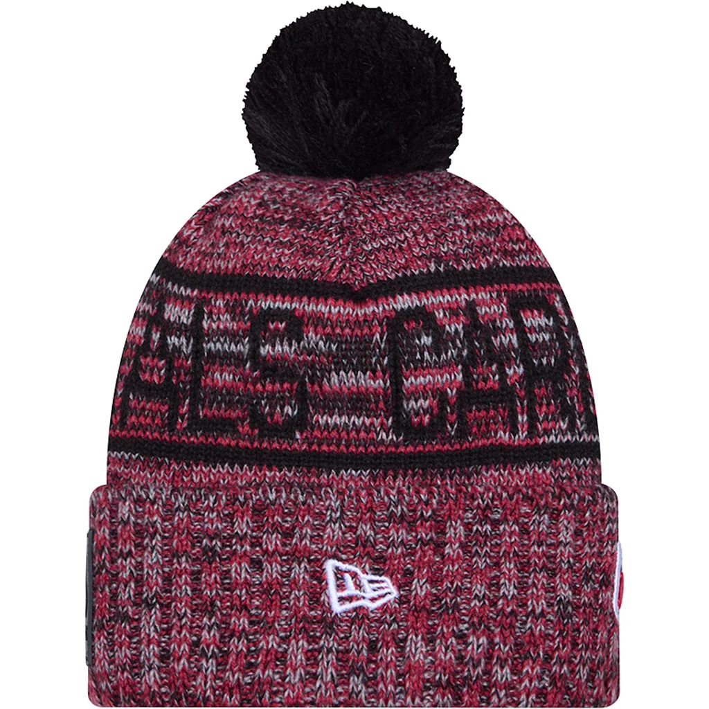 NFL Arizona Cardinals New Era Throwback 2025 Sideline Sport Knit Hat - Red - Image 2