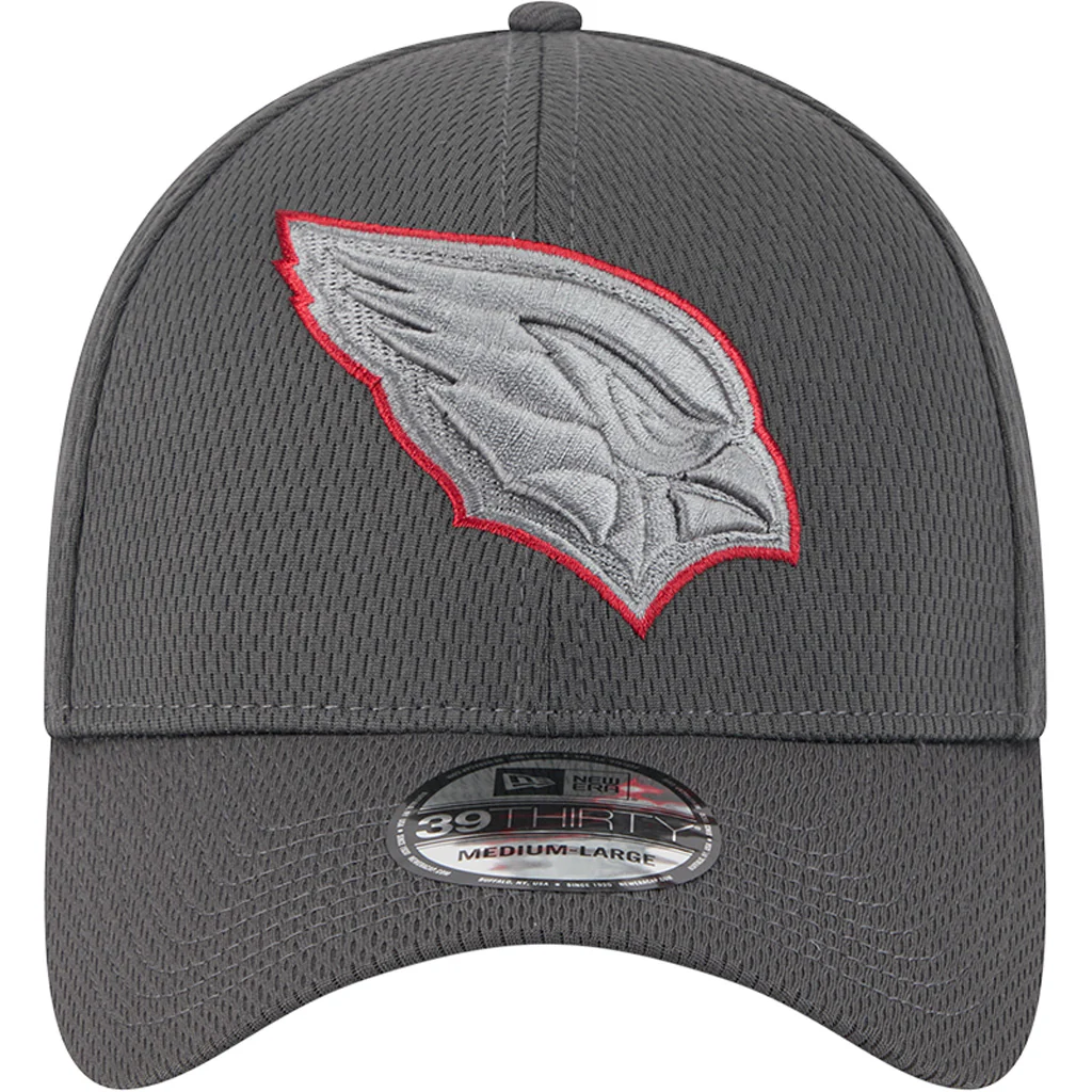 NFL Arizona Cardinals New Era Tonal Graphite 39THIRTY Flex Fit Hat - Graphite - Image 3