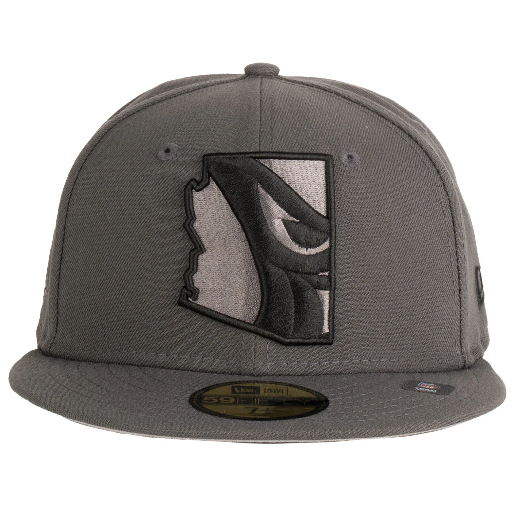 NFL Arizona Cardinals New Era State Fill Tonal Graphite 59FIFTY Fitted Hat - Graphite - Image 2