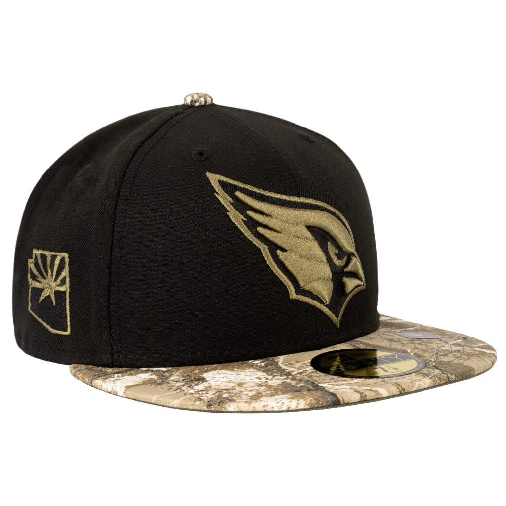NFL Arizona Cardinals New Era Two-Tone Real Tree Shadow 59FIFTY Fitted Hat - Black - Image 2