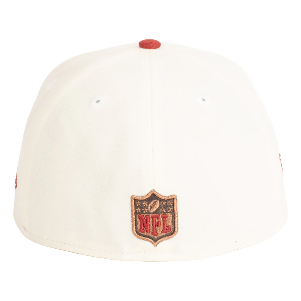 NFL Arizona Cardinals New Era Two-Tone State Rivalry 59FIFTY Fitted Hat - Cream - Image 3
