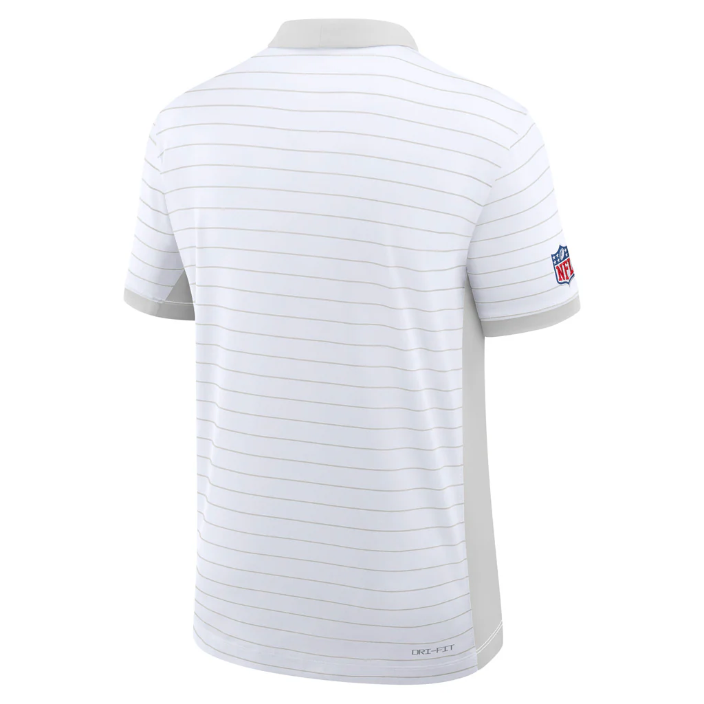 NFL Arizona Cardinals Nike 2025 Dri-Fit Striped Polo - White - Image 3
