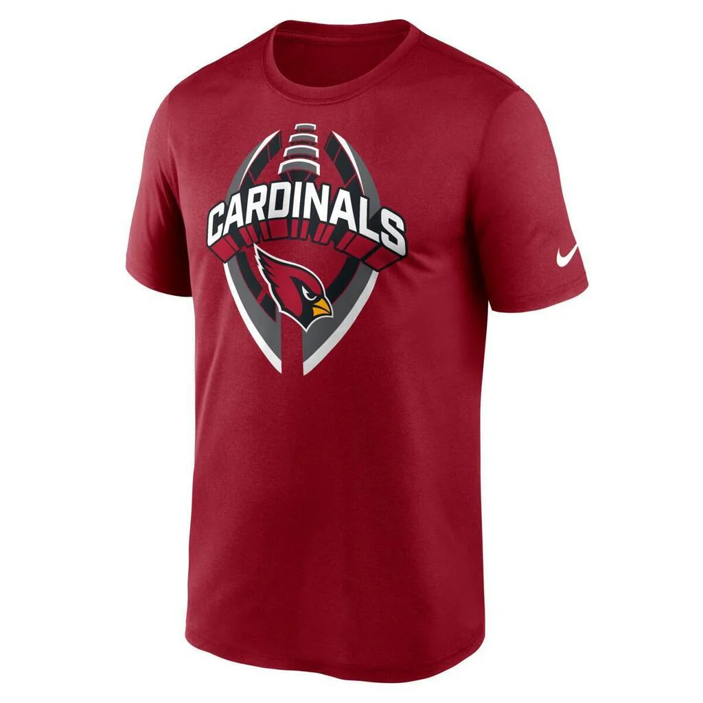 NFL Arizona Cardinals Nike 2025 Icon Legend T-Shirt - Black - Image 2