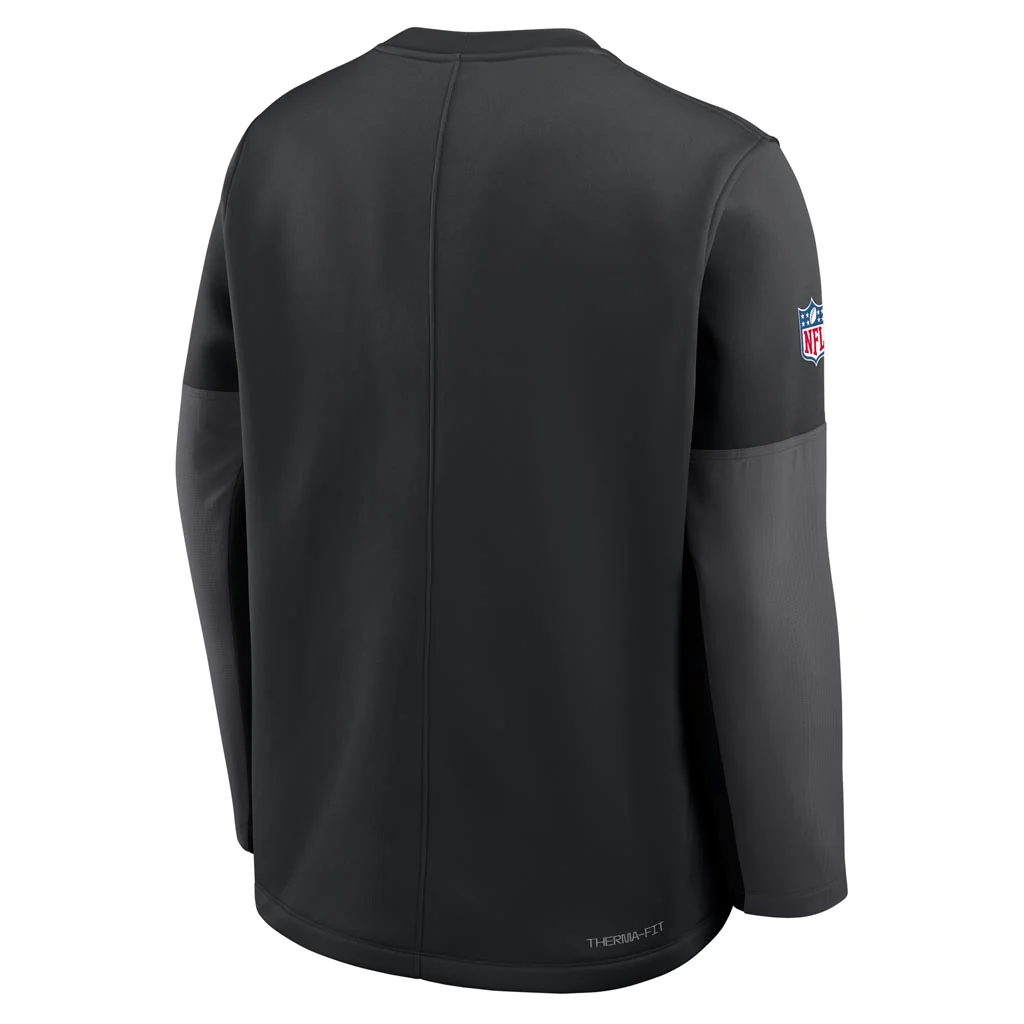 NFL Arizona Cardinals Nike 2025 Sideline Coaches Therma-FIT Long Sleeve T-Shirt - Black - Image 3
