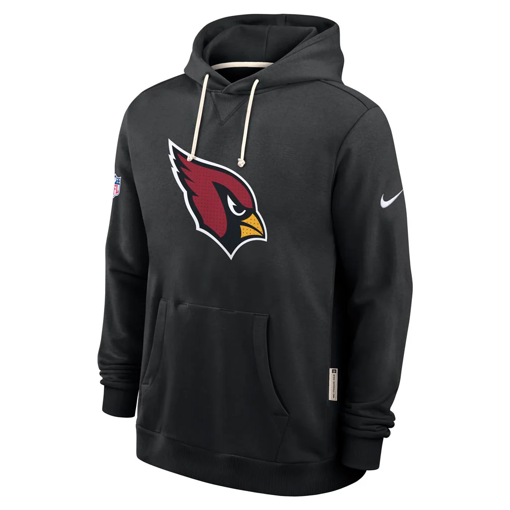 NFL Arizona Cardinals Nike 2025 Sideline Standard Issue Pullover Hoodie - Black - Image 2