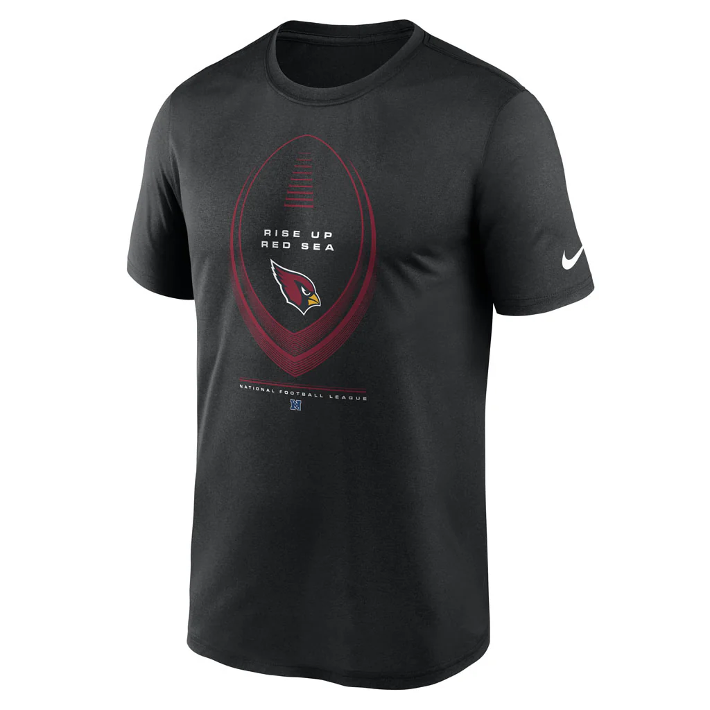 NFL Arizona Cardinals Nike 2026 Icon Legend T-Shirt - Black - Image 2