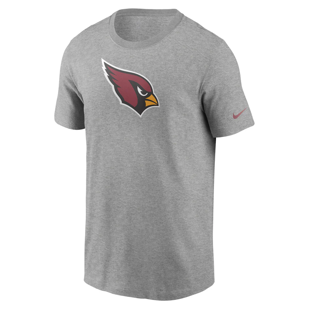 NFL Arizona Cardinals Nike Cotton Essential T-Shirt - Gray - Image 2