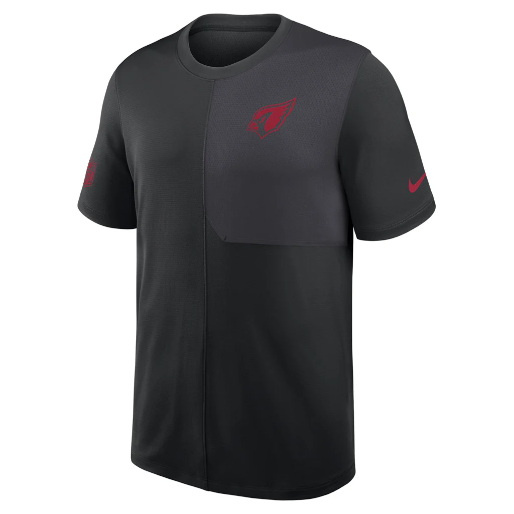 NFL Arizona Cardinals Nike Dri-Fit Coaches Top - Black - Image 2
