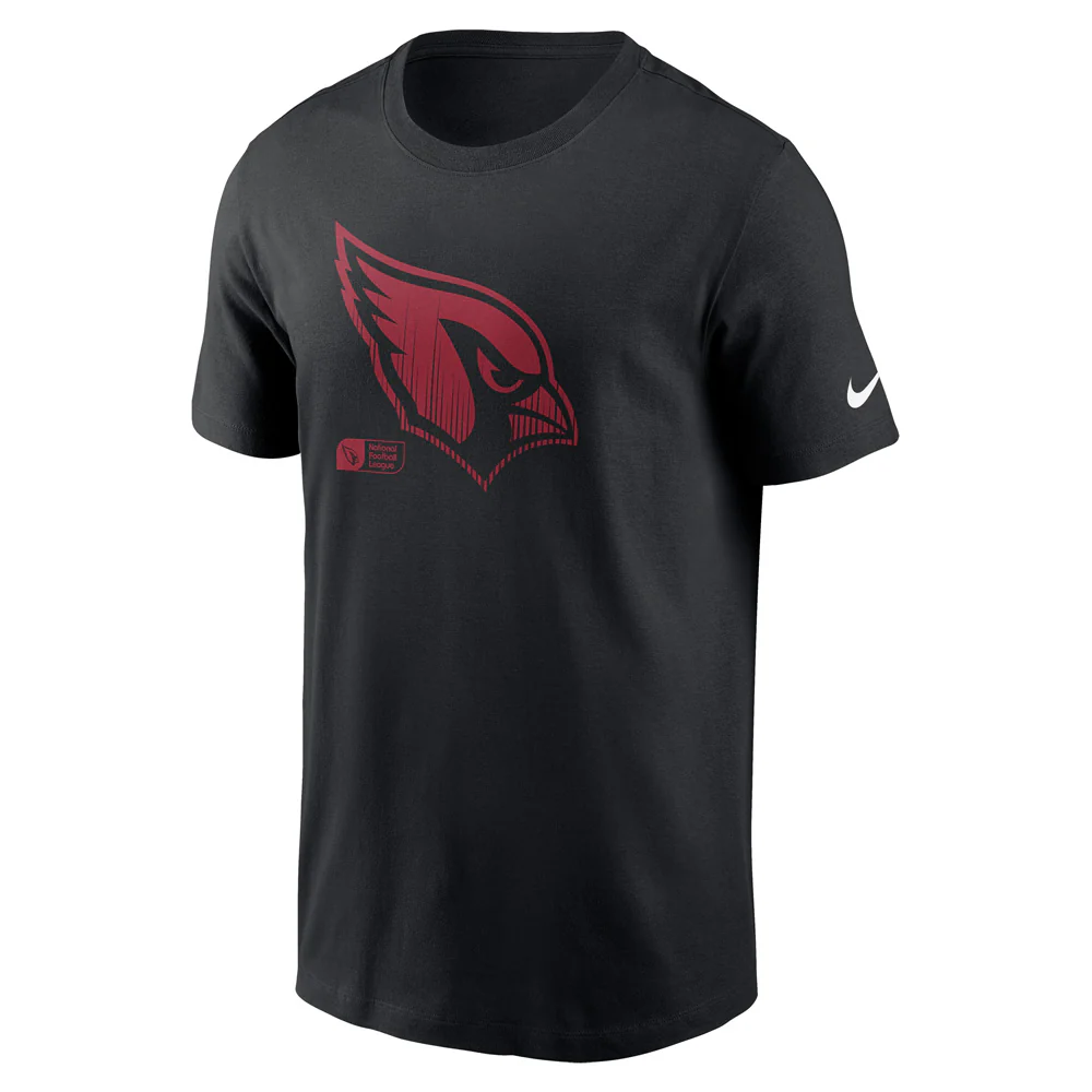 NFL Arizona Cardinals Nike Faded Essential T-Shirt - Black - Image 2