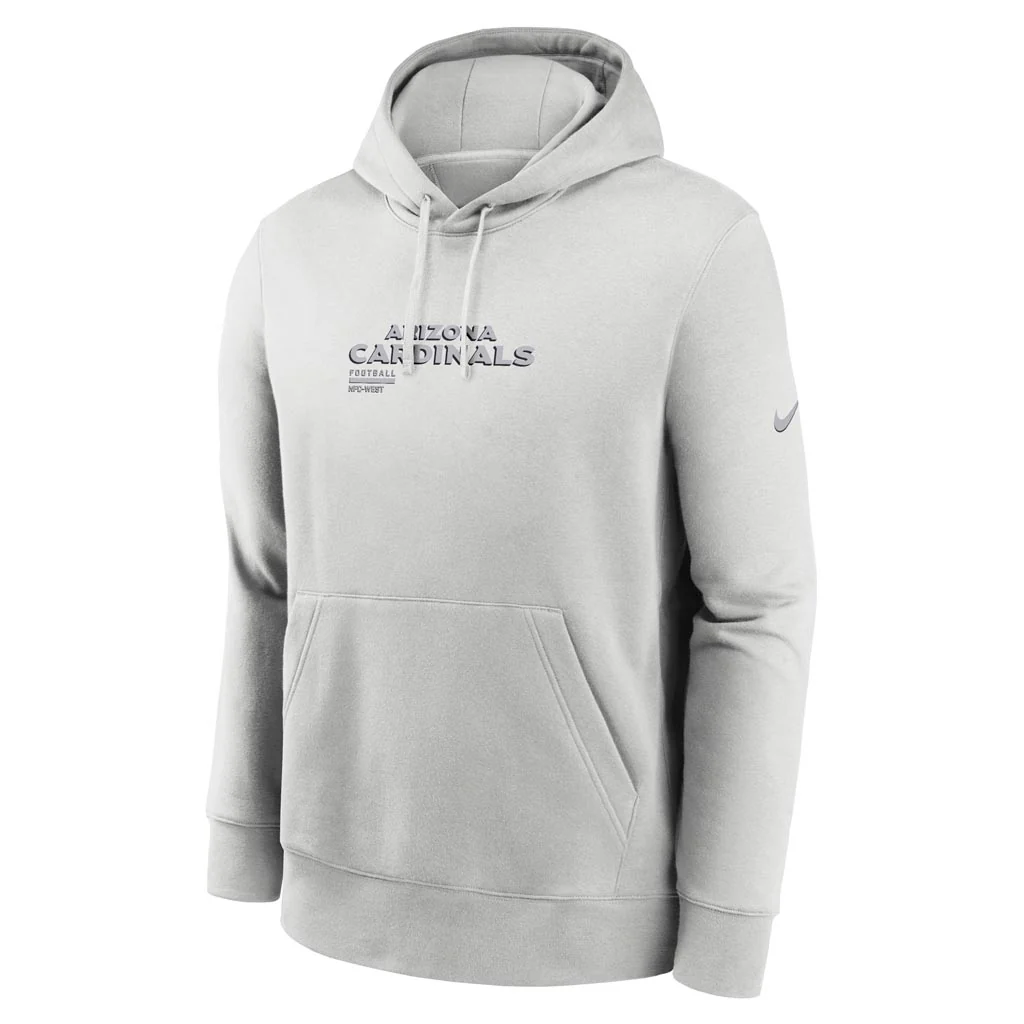 NFL Arizona Cardinals Nike HD Stack Club Pullover Hoodie - Gray - Image 2
