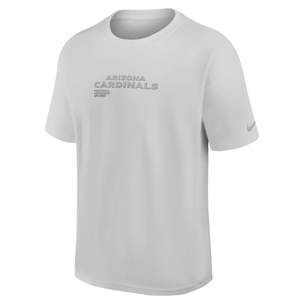 NFL Arizona Cardinals Nike Heavy Max90 T-Shirt - Gray - Image 2