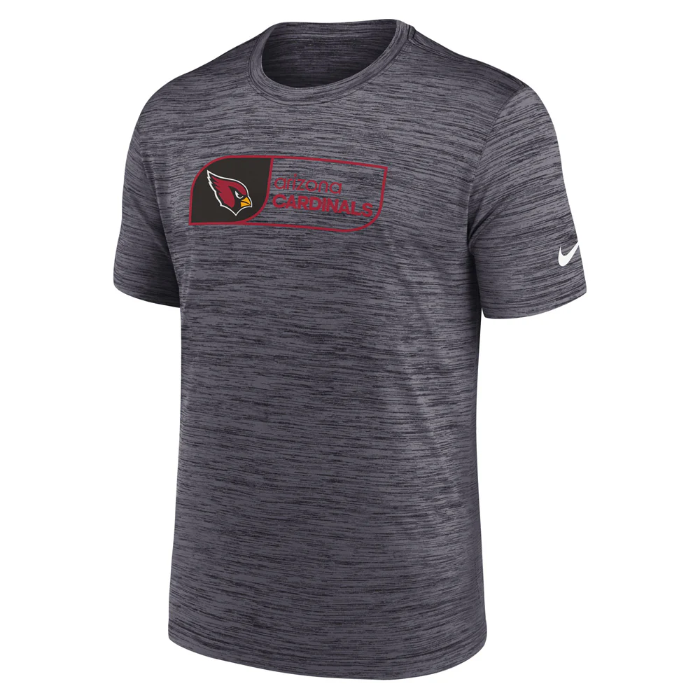 NFL Arizona Cardinals Nike Jock Tag Velocity T-Shirt - Black - Image 2