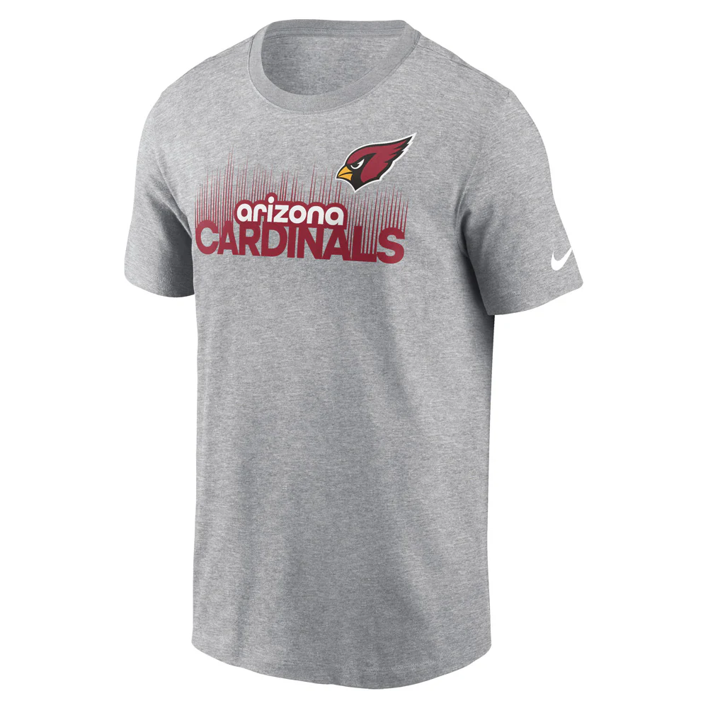NFL Arizona Cardinals Nike Local Essential T-Shirt - Heather Gray - Image 2