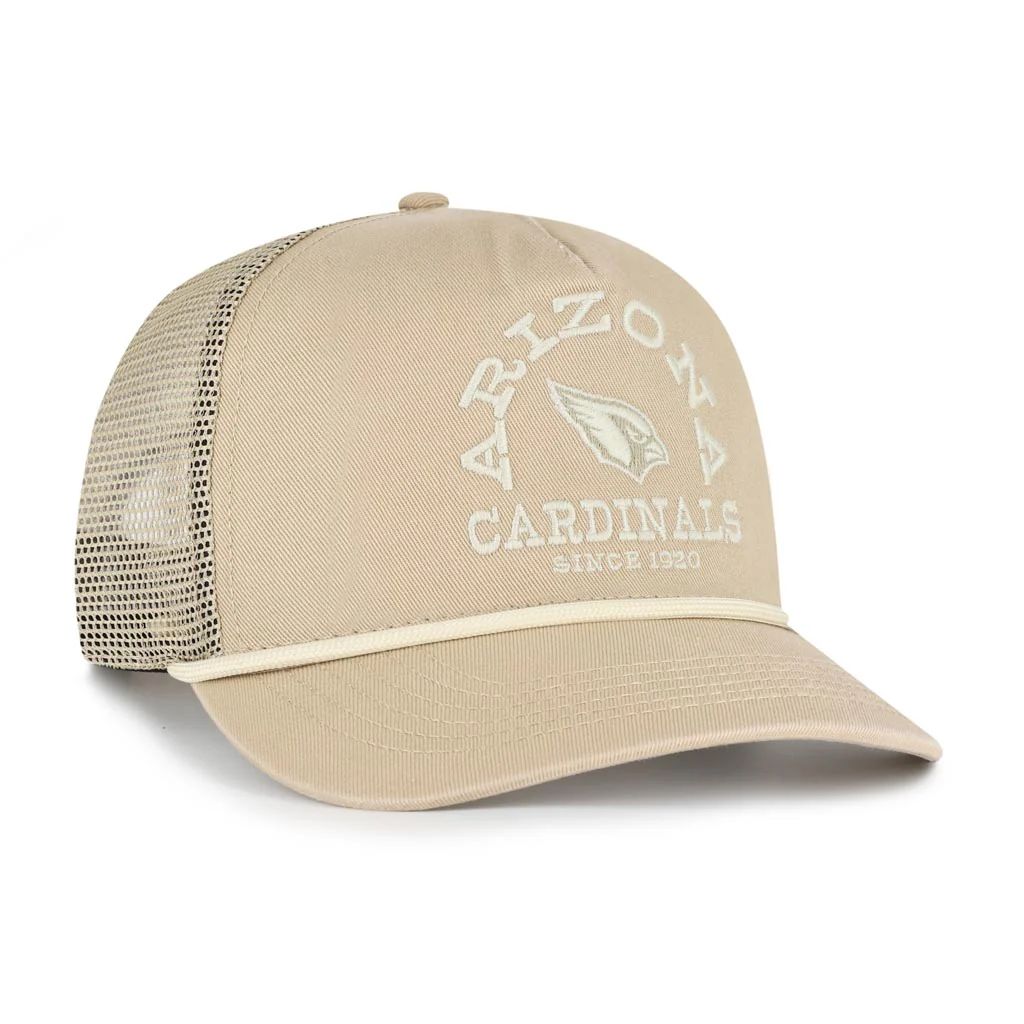 NFL Arizona Cardinals Nike Ranchero Mesh Hitch Snapback Trucker Hat - Khaki - Image 2