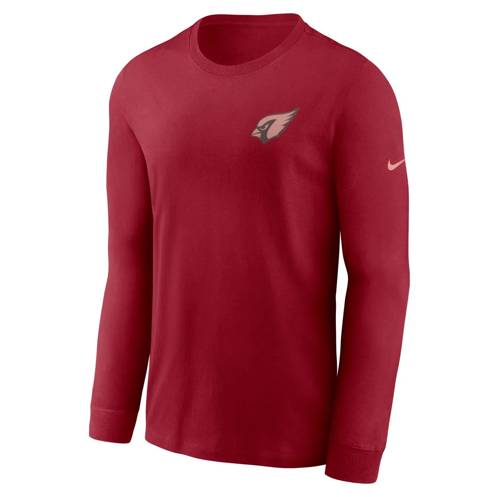 NFL Arizona Cardinals Nike Rivalries Cotton Long Sleeve T-Shirt - Red - Image 2