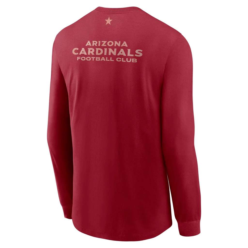 NFL Arizona Cardinals Nike Rivalries Cotton Long Sleeve T-Shirt - Red - Image 3