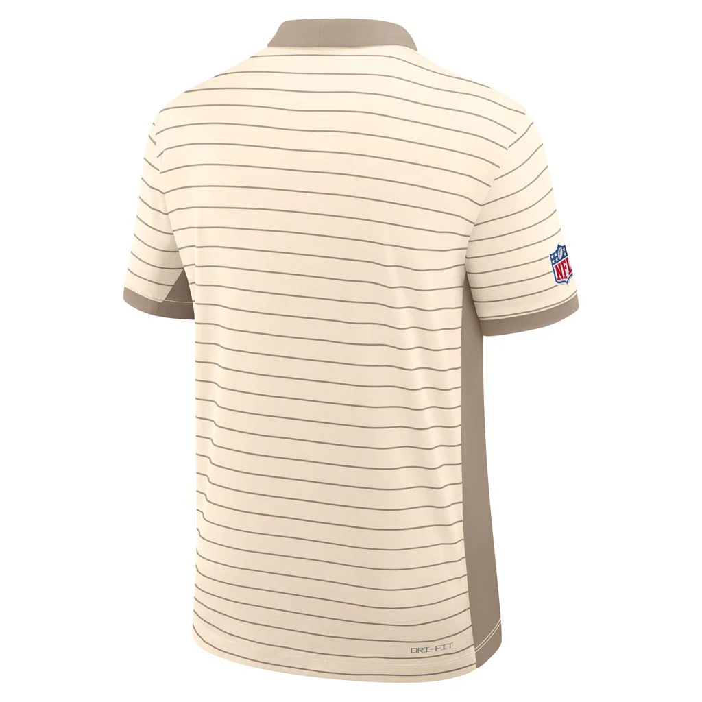 NFL Arizona Cardinals Nike Rivalry Stripe Polo - Tan - Image 3