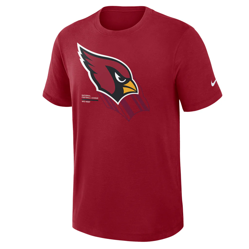 NFL Arizona Cardinals Nike Slub T-Shirt - Red - Image 2