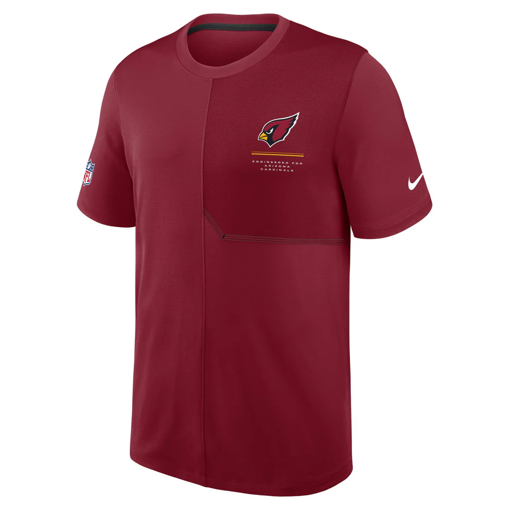 NFL Arizona Cardinals Nike Small Logo Dri-FIT Coaches Top - Red - Image 2