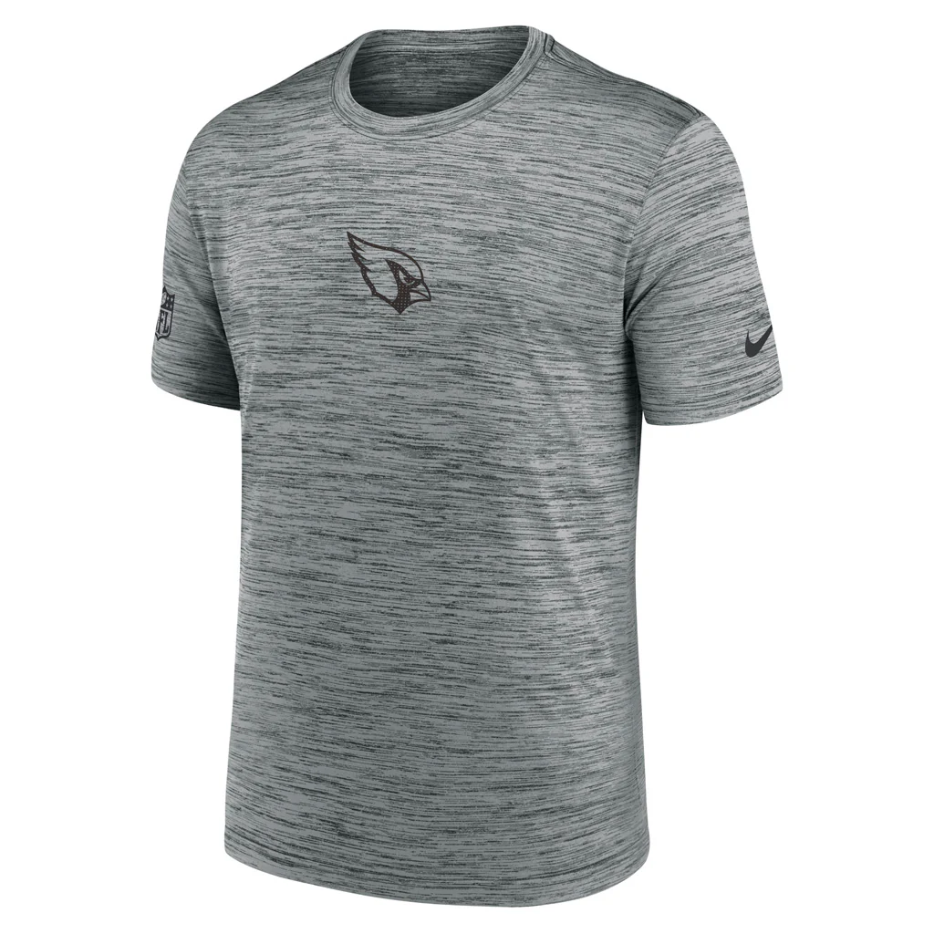 NFL Arizona Cardinals Nike Team Issue Velocity T-Shirt - Gray - Image 2