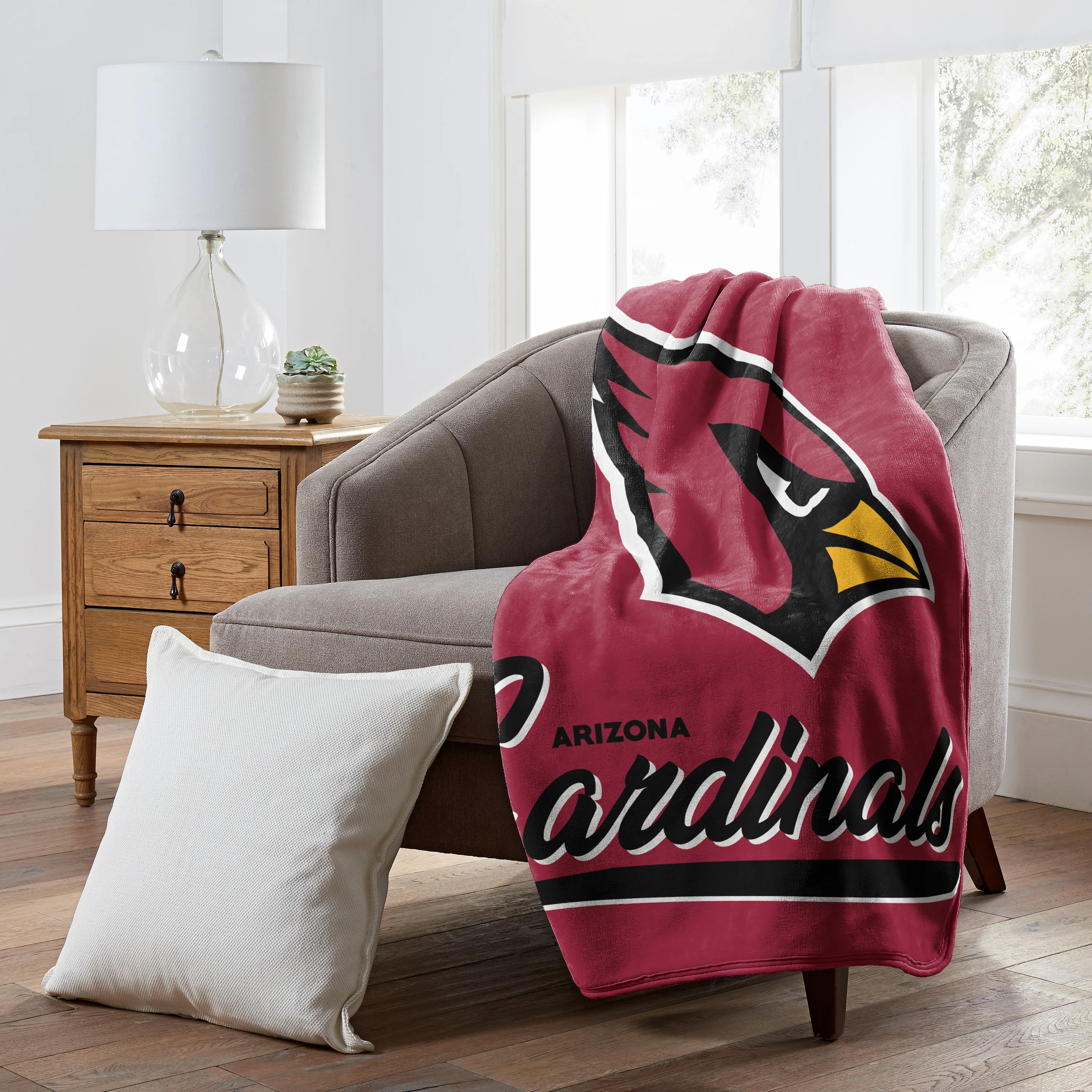 NFL Arizona Cardinals Northwest Signature Raschel Blanket - Image 2