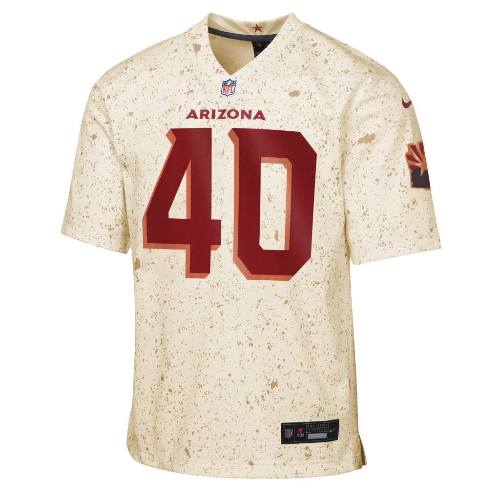 NFL Arizona Cardinals Pat Tillman Youth Nike Rivalries Game Jersey - Tan - Image 2