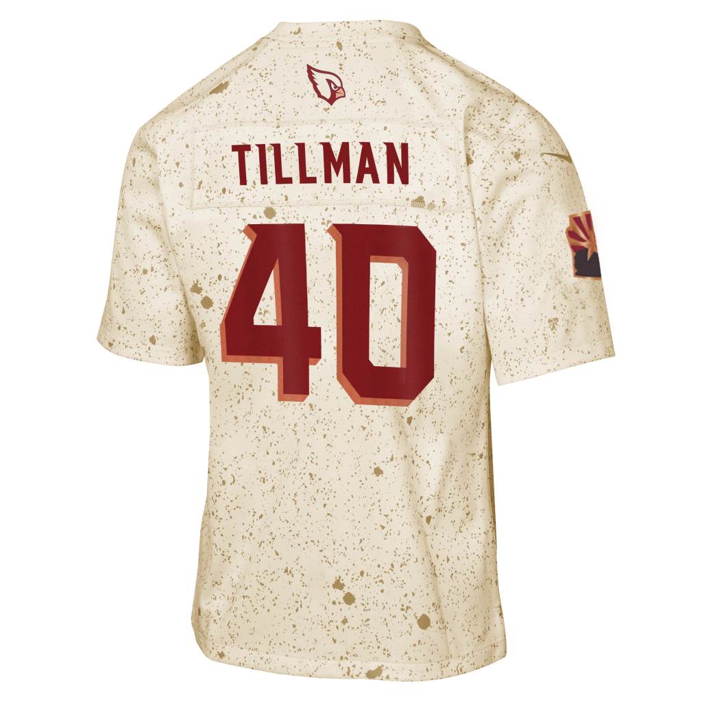 NFL Arizona Cardinals Pat Tillman Youth Nike Rivalries Game Jersey - Tan - Image 3