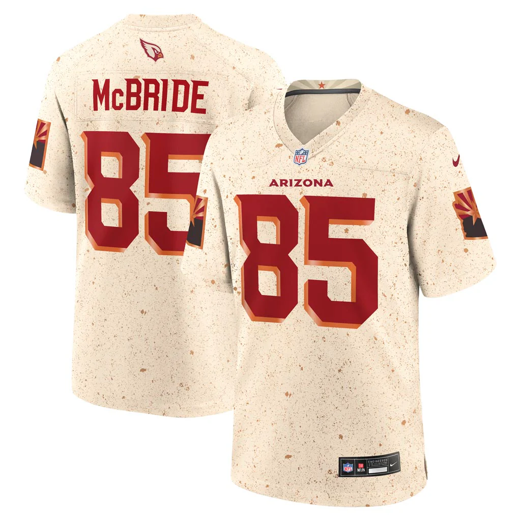 NFL Arizona Cardinals Trey McBride Nike Rivalries Game Jersey - Tan