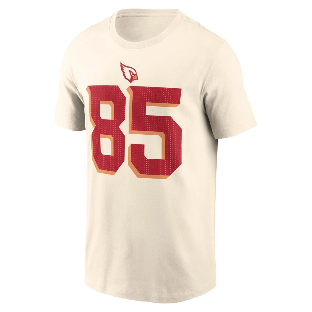 NFL Arizona Cardinals Trey McBride Nike Rivalries Name & Number T-Shirt - Tan - Image 2