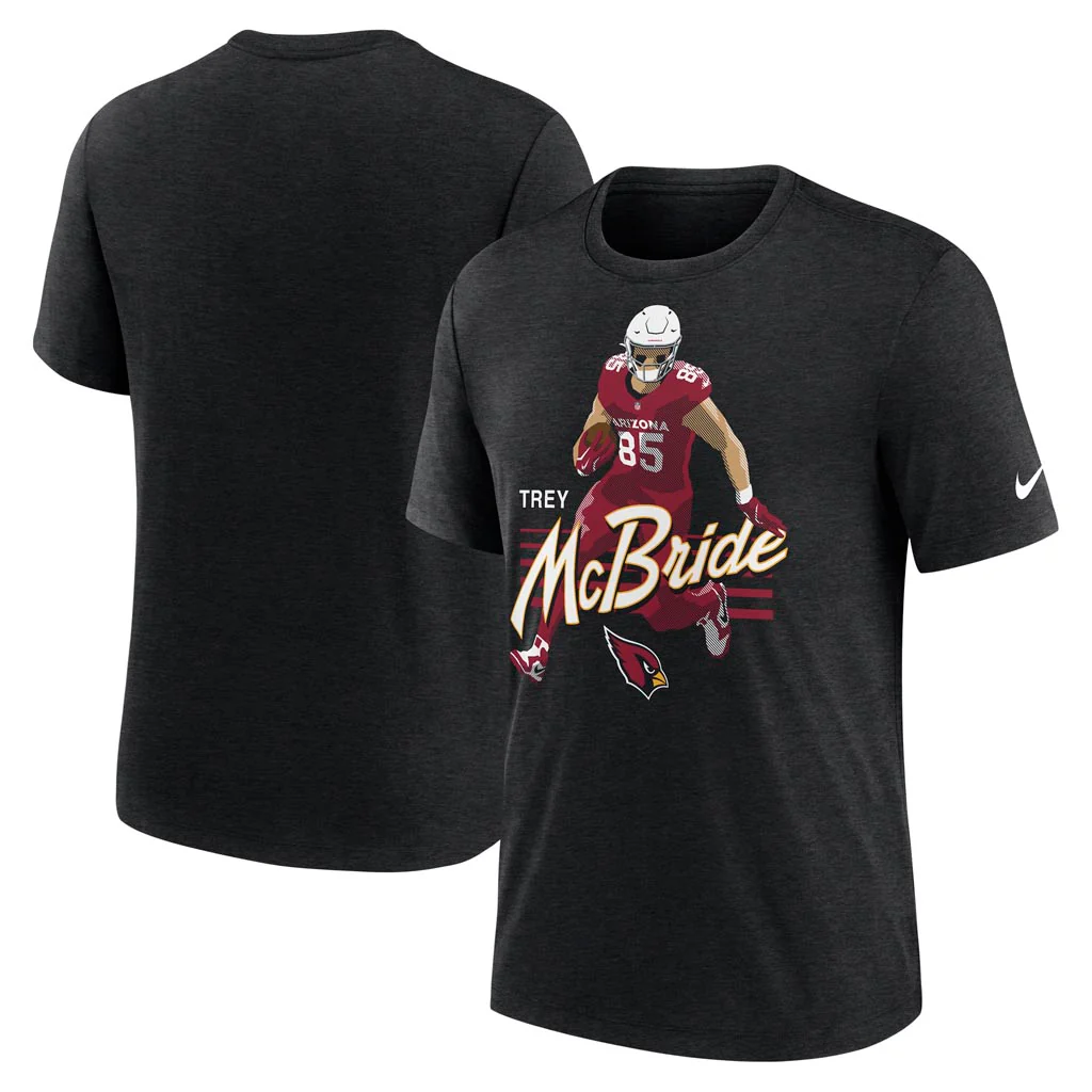 NFL Arizona Cardinals Trey McBride Nike Player Pack Triblend T-Shirt - Black