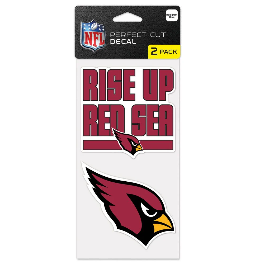 NFL Arizona Cardinals WinCraft 4" x 8" Slogan Decal Pack