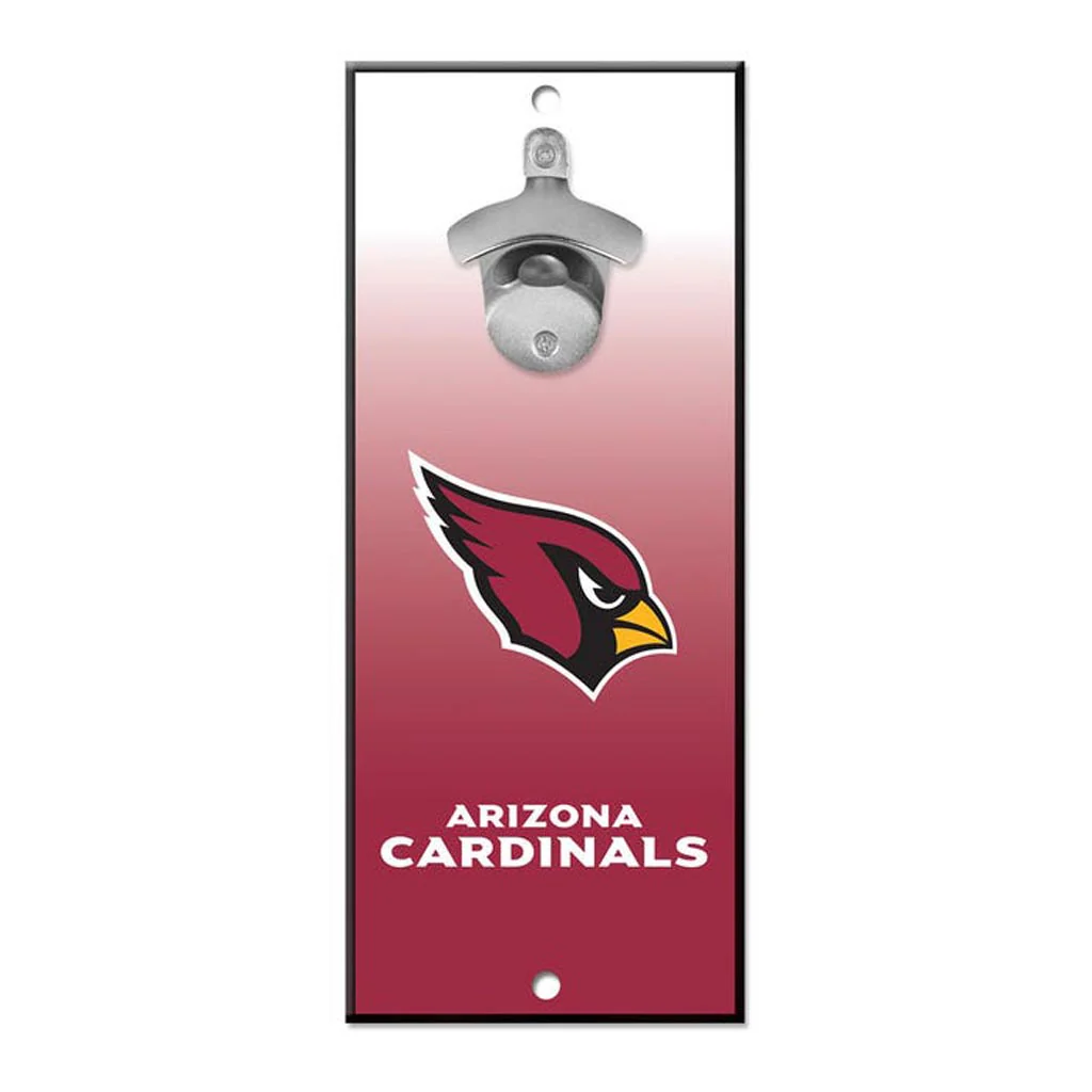 NFL Arizona Cardinals WinCraft 5" x 12" Ombre Bottle Opener Sign - Red