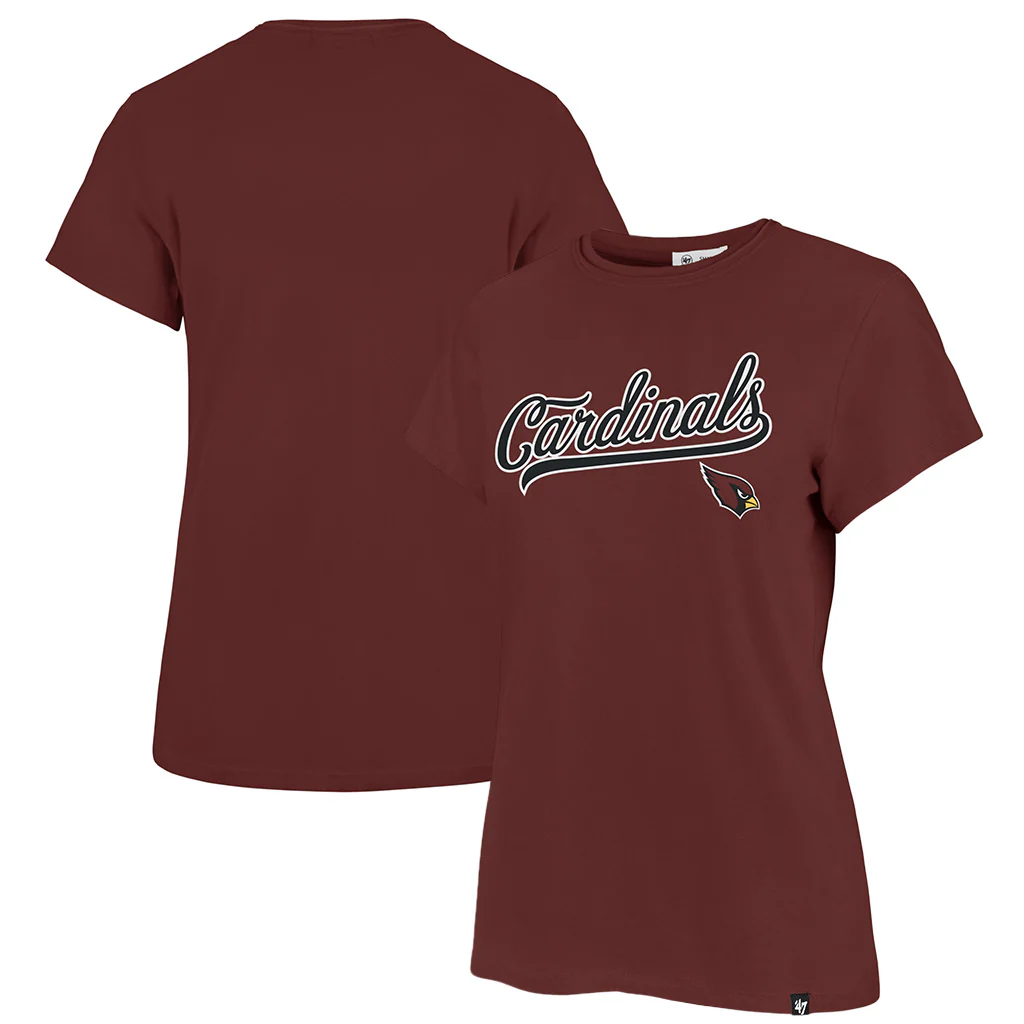 NFL Arizona Cardinals Women's '47 Tail Sweep Frankie T-Shirt - Red