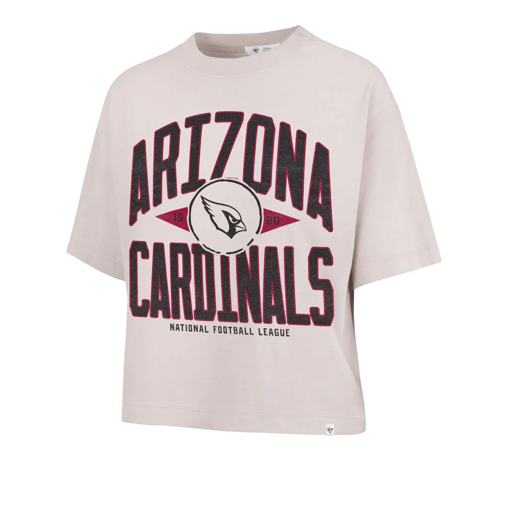 NFL Arizona Cardinals Women's '47 Windthrow Ravine Crop Top T-Shirt - Tan - Image 2