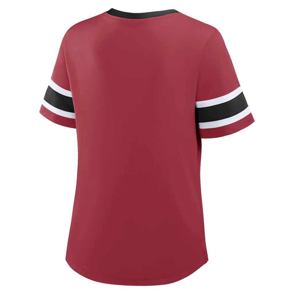 NFL Arizona Cardinals Women's Fanatics Draw Play Athena Lace-Up Top - Red - Image 3