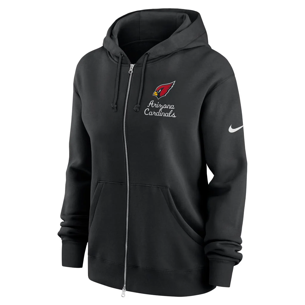 NFL Arizona Cardinals Women's Nike Rewind Phoenix Full-Zip Hoodie - Black - Image 2