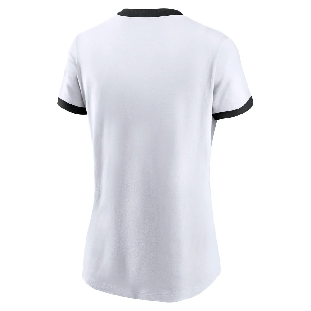 NFL Arizona Cardinals Women's Nike Rewind Ringer T-Shirt - White - Image 2