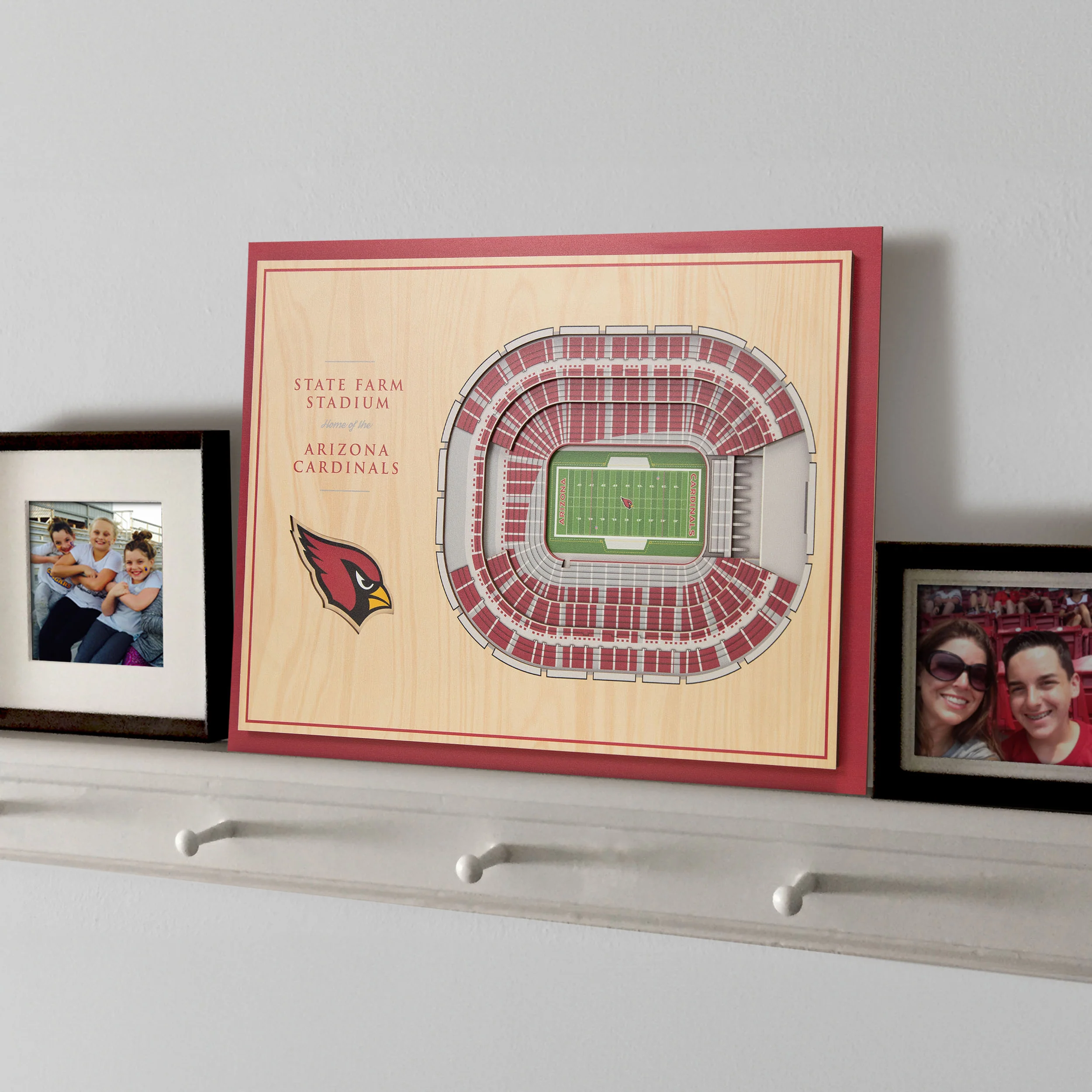 NFL Arizona Cardinals You the fan 5-Layer Stadium View Wall Art - Image 2