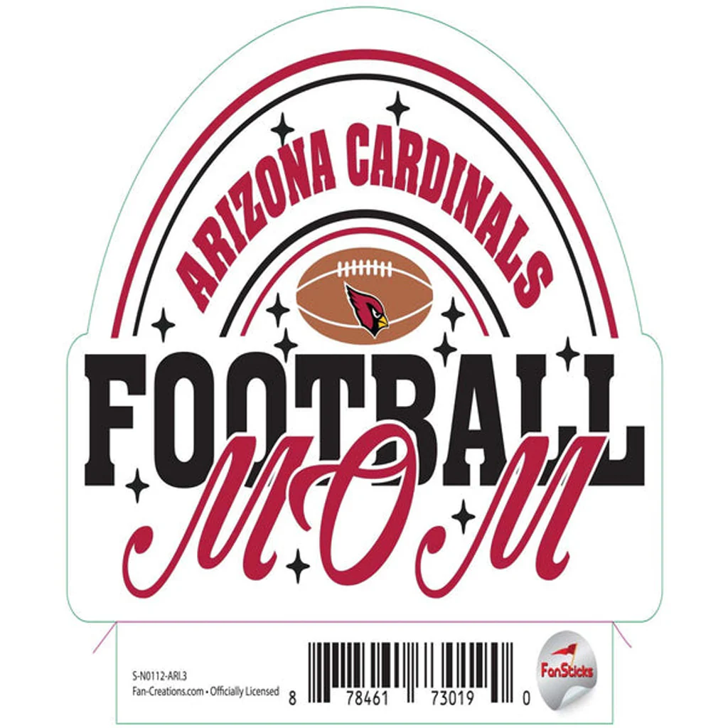 NFL Arizona Cardinals Fan Creations Mom Sticker