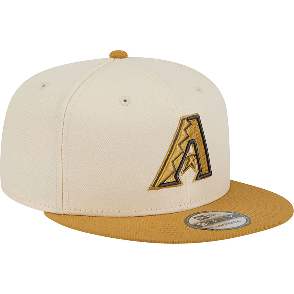 MLB Arizona Diamondbacks New Era Two-Tone Dusted 9FIFTY Snapback Hat - Light cream - Image 2