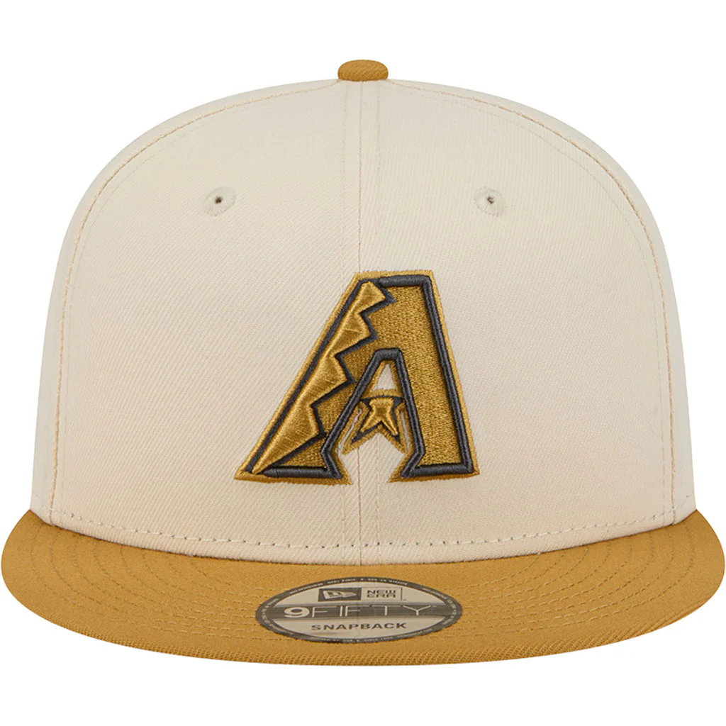MLB Arizona Diamondbacks New Era Two-Tone Dusted 9FIFTY Snapback Hat - Light cream - Image 3
