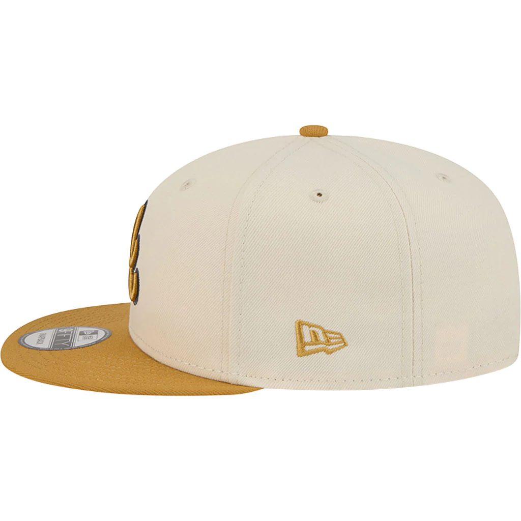 NFL Atlanta Braves New Era Two-Tone Dusted 9FIFTY Snapback Hat - Light cream - Image 4