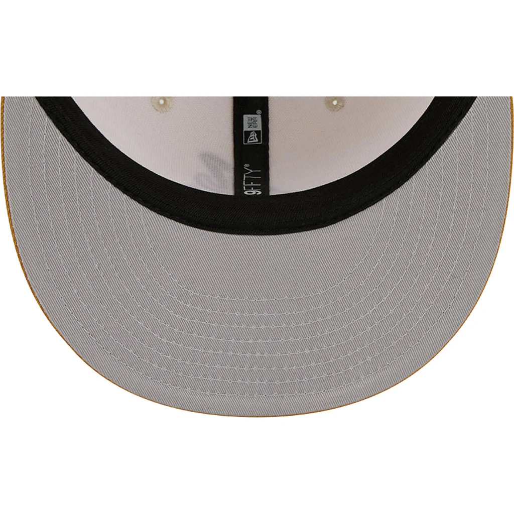 NFL Atlanta Braves New Era Two-Tone Dusted 9FIFTY Snapback Hat - Light cream - Image 7